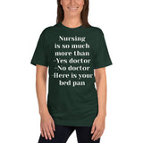 Unisex: Nursing is so much more than -Yes doctor -No doctor -Here is your bed pan