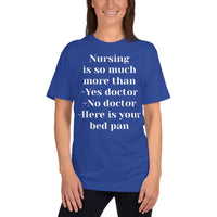 Unisex: Nursing is so much more than -Yes doctor -No doctor -Here is your bed pan